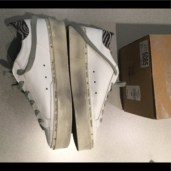 Golden Goose Hi Star Sneaker White/Black Glitter - Picture 4 of 8